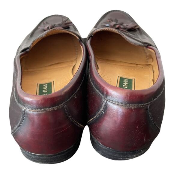 Cole Haan Men\'s Burgundy Brown Tassel Leather Loafers Size‎ 11 1/2 main image 7